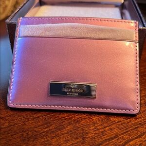 NWT Kate Spade Pink Card Holder